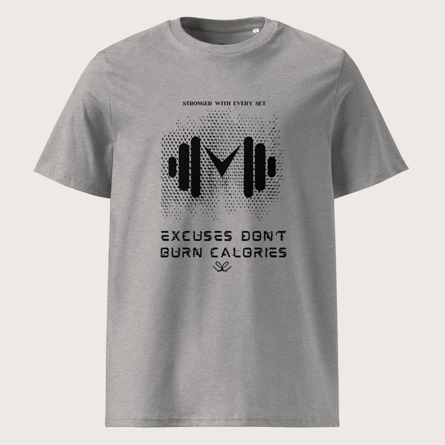 LuxPure Ultrasoft Organic Cotton Tee: Excuses Don't Burn Calories - Unisex