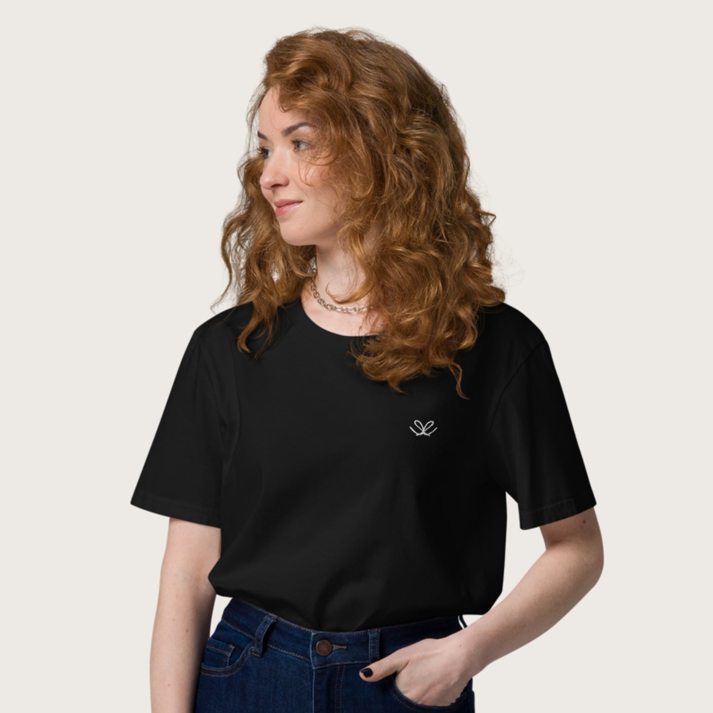 Imperium UltraSoft Organic Cotton Tee: Embroidered Logo - Unisex